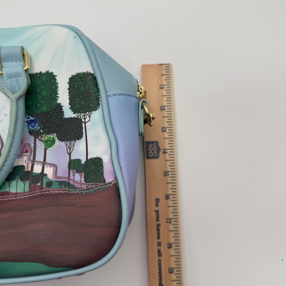 Loungefly Disney Sleeping Beauty Aurora Prince Phillip Satchel Crossbody Bag - Picture 13 of 13